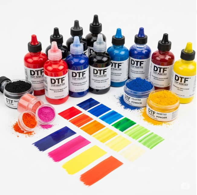 DTF Ink and Powders for Vibrant Prints