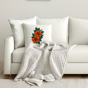 DTF Gang Sheet Builder Tool - Custom Flower Transfer Design on Pillow