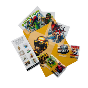 High-resolution DTF transfer samples - Showcasing bold colors and fine details for custom apparel branding.