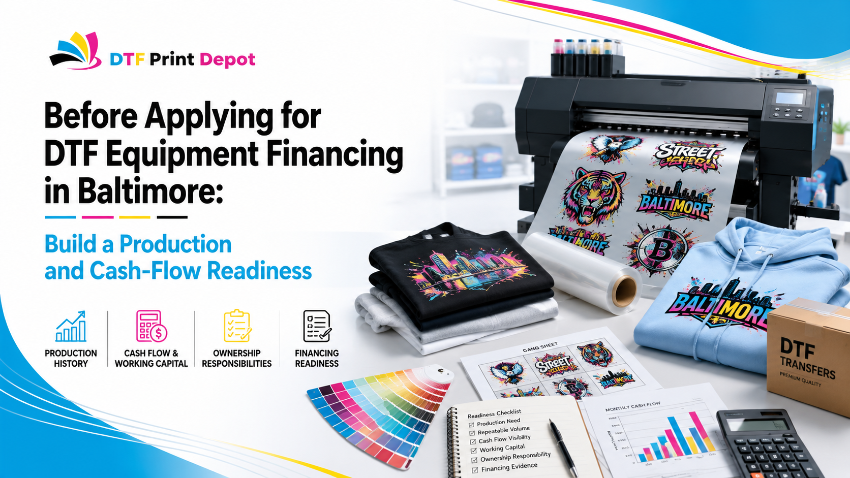 Before Applying for DTF Equipment Financing in Baltimore: Build a Production and Cash-Flow Readiness