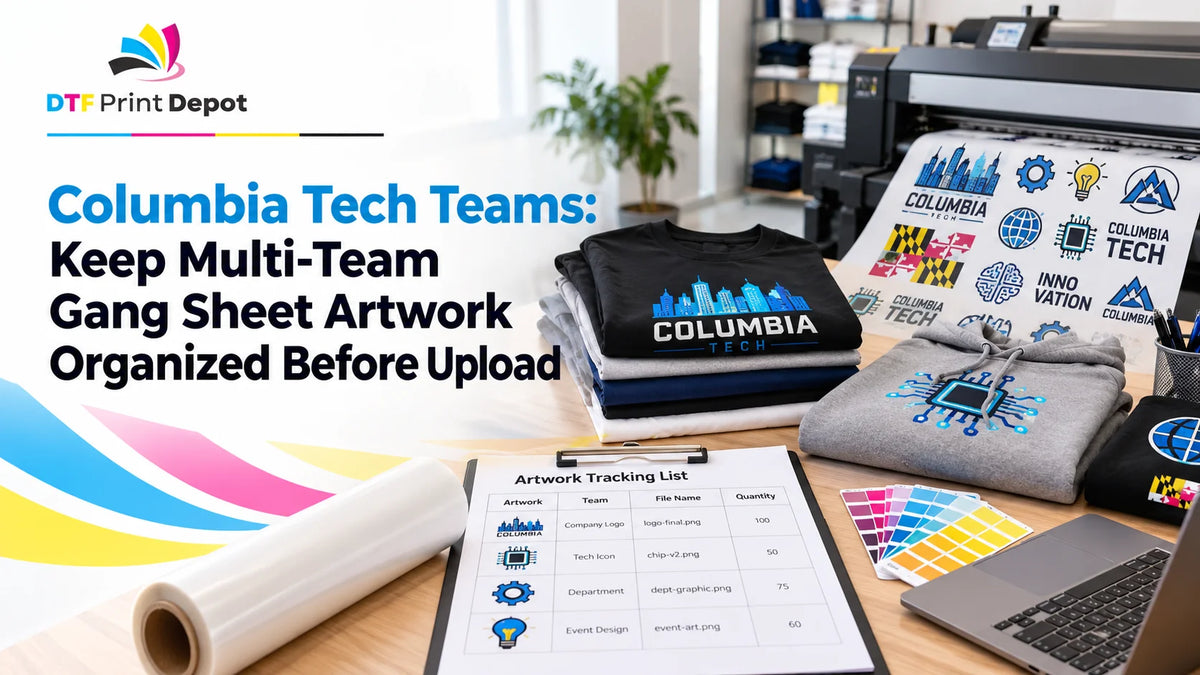Columbia Tech Teams: Keep Multi-Team Gang Sheet Artwork Organized Before Upload