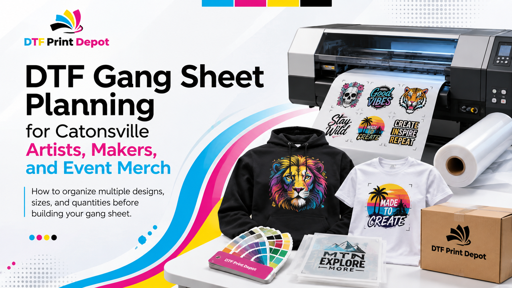 DTF Gang Sheet Planning for Catonsville Artists, Makers, and Event Merch
