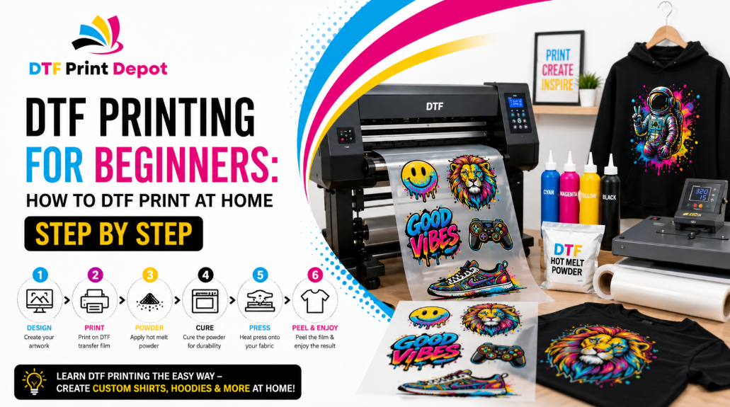 DTF Printing for Beginners: How to DTF Print at Home Step by Step