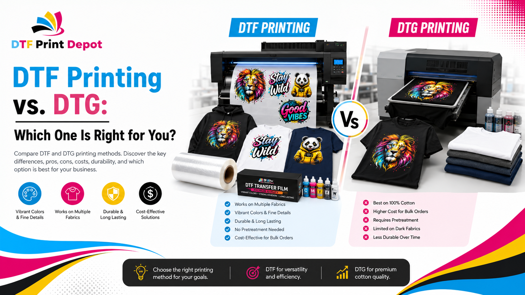 DTF Printing vs. DTG: Which One Is Right for You