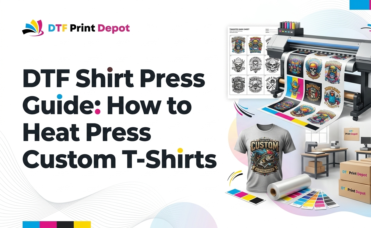 DTF Shirt Press Guide: How to Heat Press Custom T-Shirts