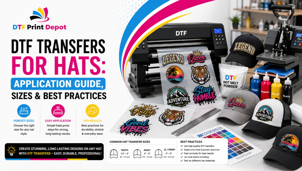 DTF Transfers for Hats: Application Guide, Sizes & Best Practices