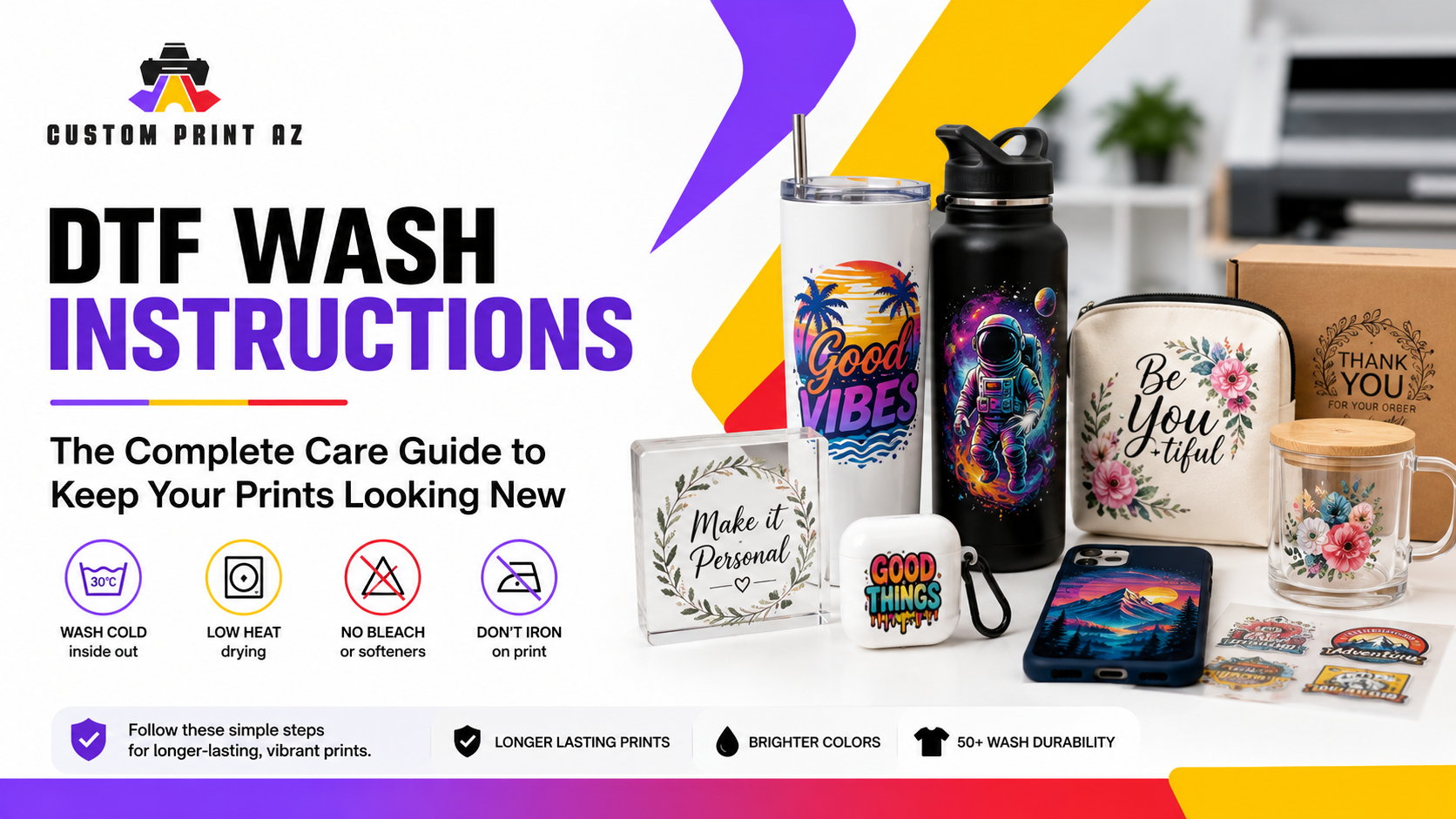 DTF Wash Instructions Care Guide