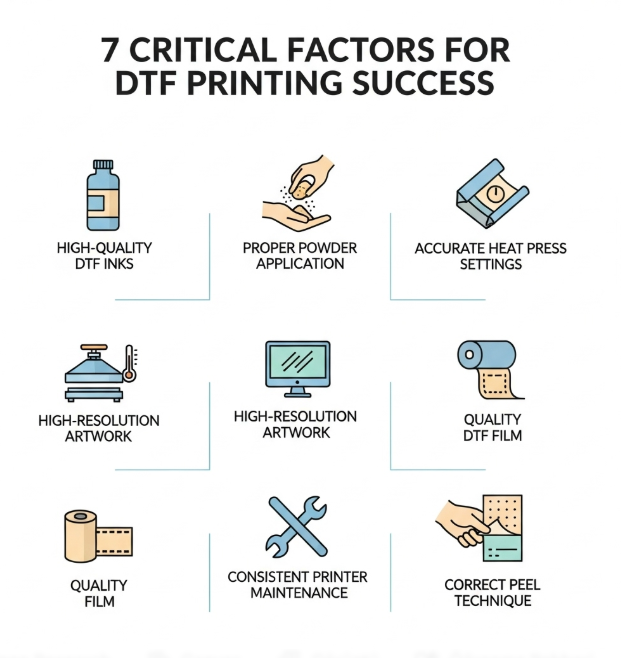 7 Important Factors Determining Quality in DTF Printing