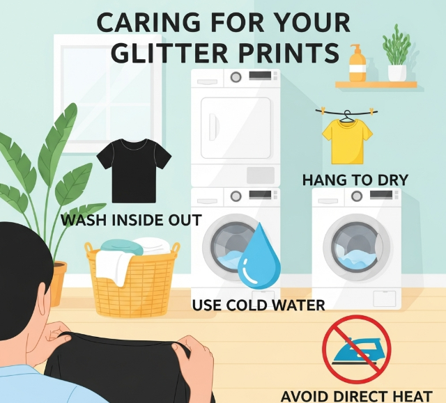 Caring for Glitter Prints: Wash &amp; Maintenance Tips