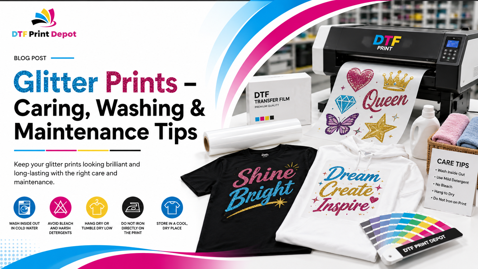 Glitter Prints – Caring, Washing & Maintenance Tips