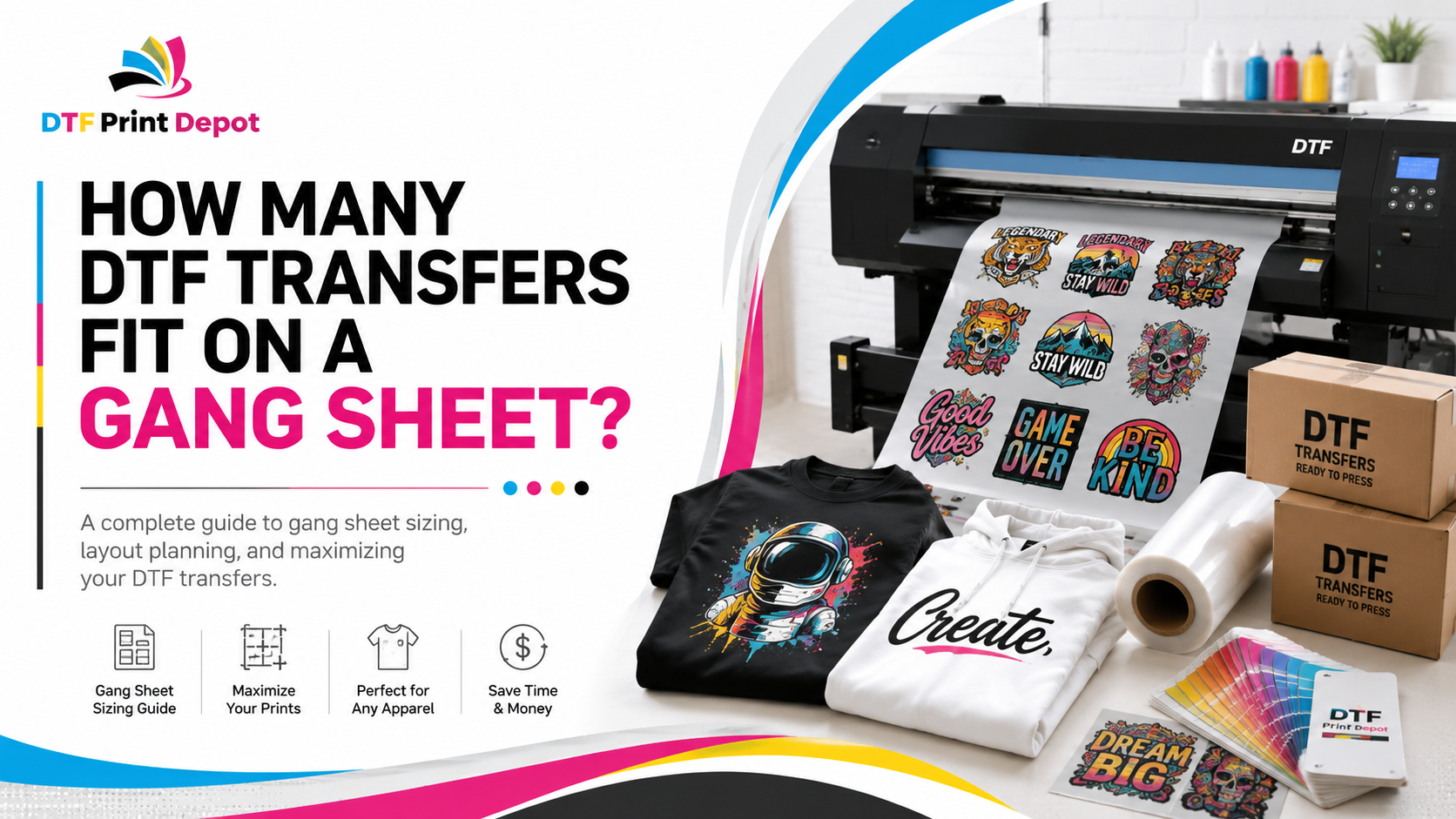How Many DTF Transfers Fit on a Gang Sheet?
