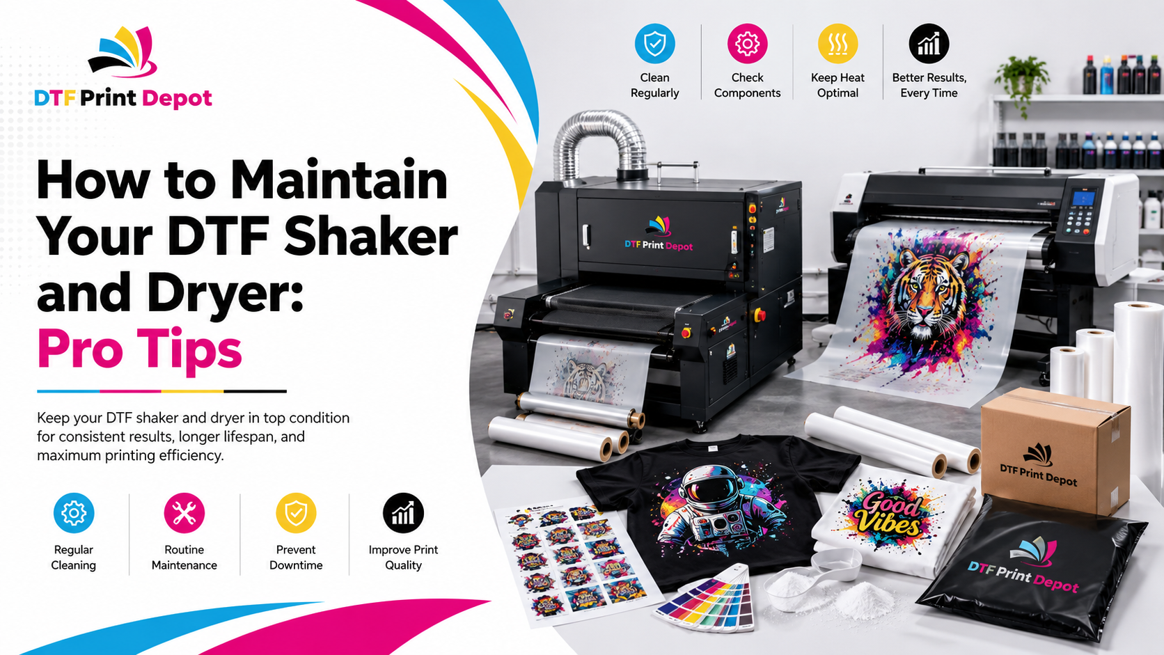 How to Maintain Your DTF Shaker and Dryer: Pro Tips