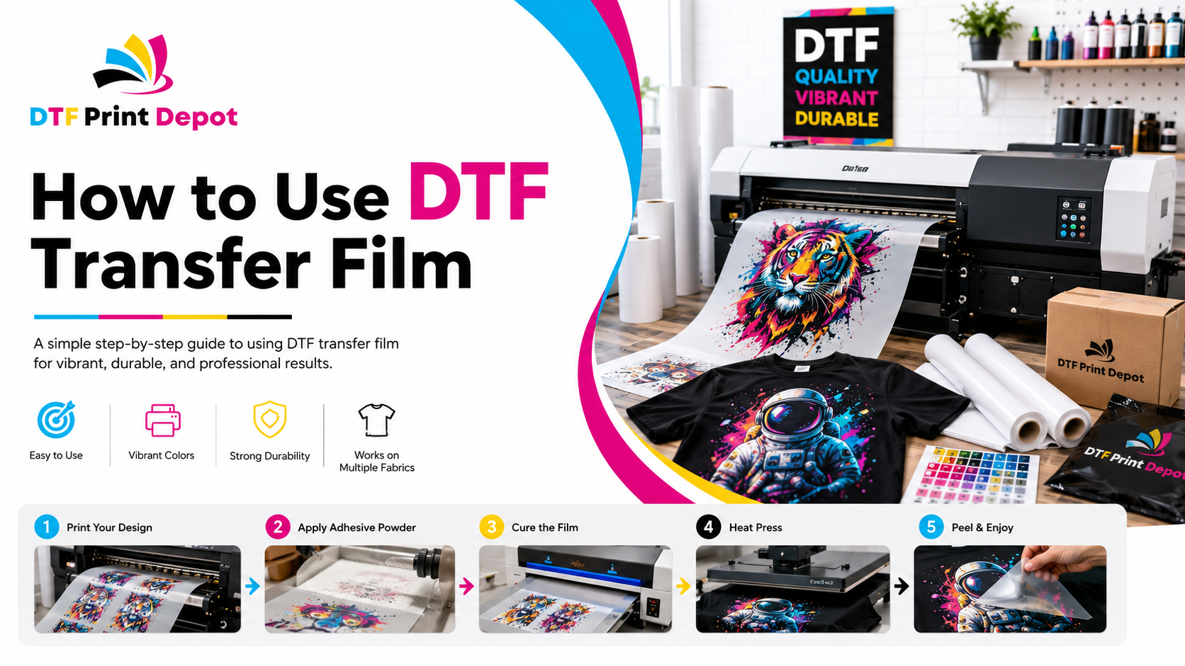 How to Use DTF Transfer Film