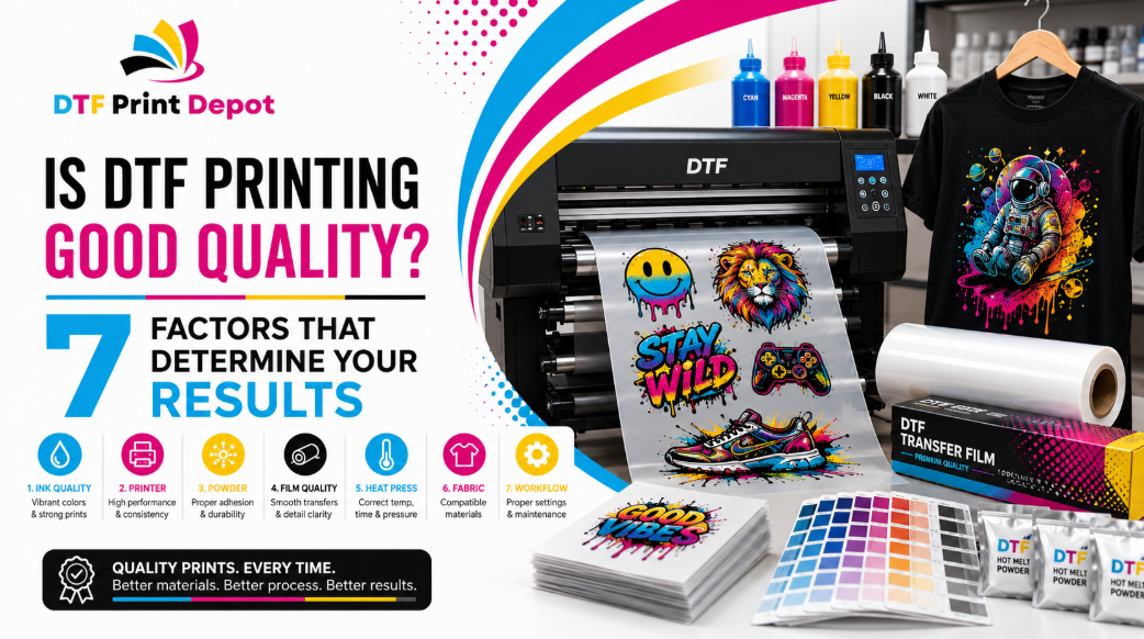 Is DTF Printing Good Quality? 7 Factors That Determine Your Results