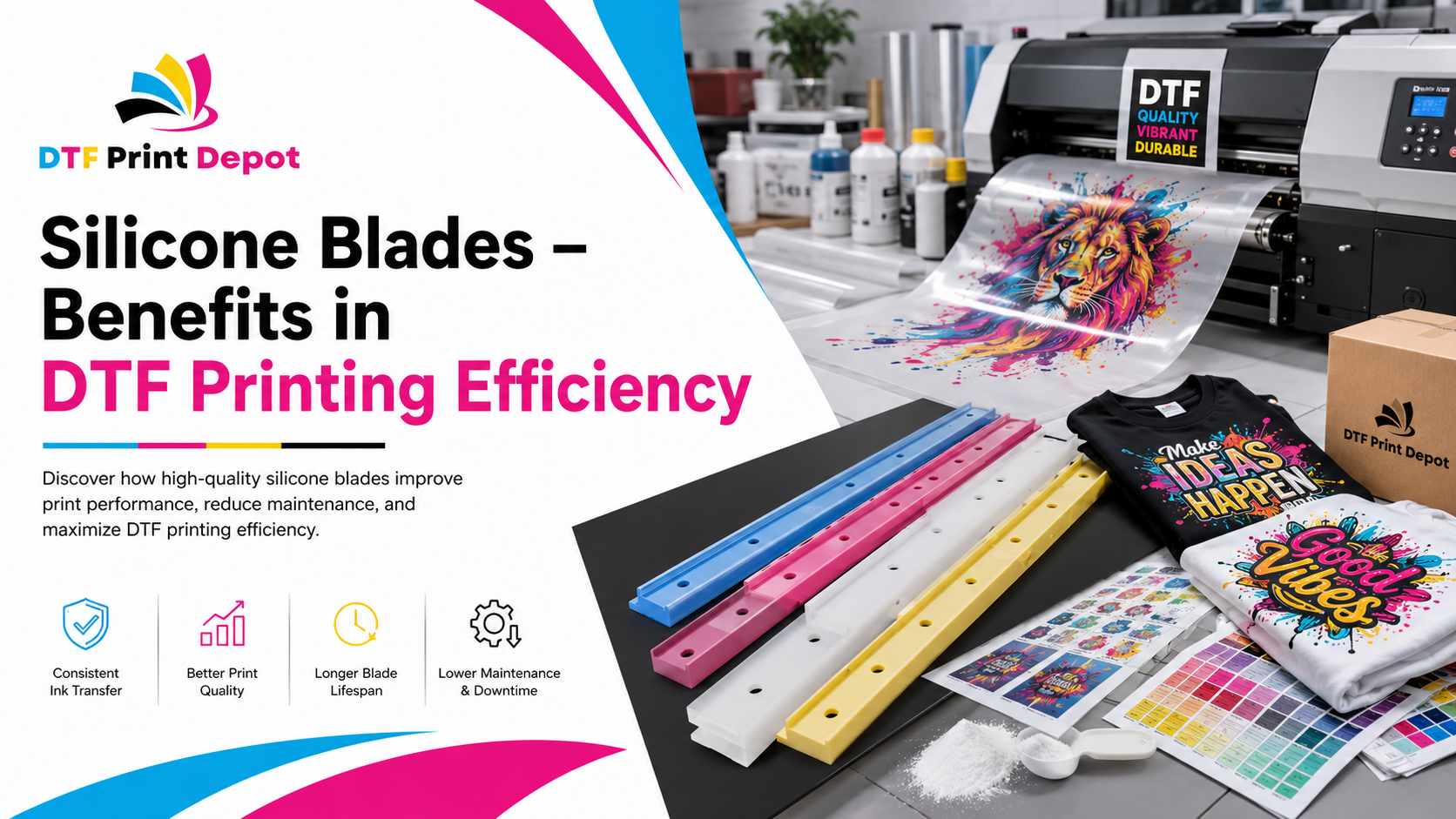 Silicone Blades – Benefits in DTF Printing Efficiency