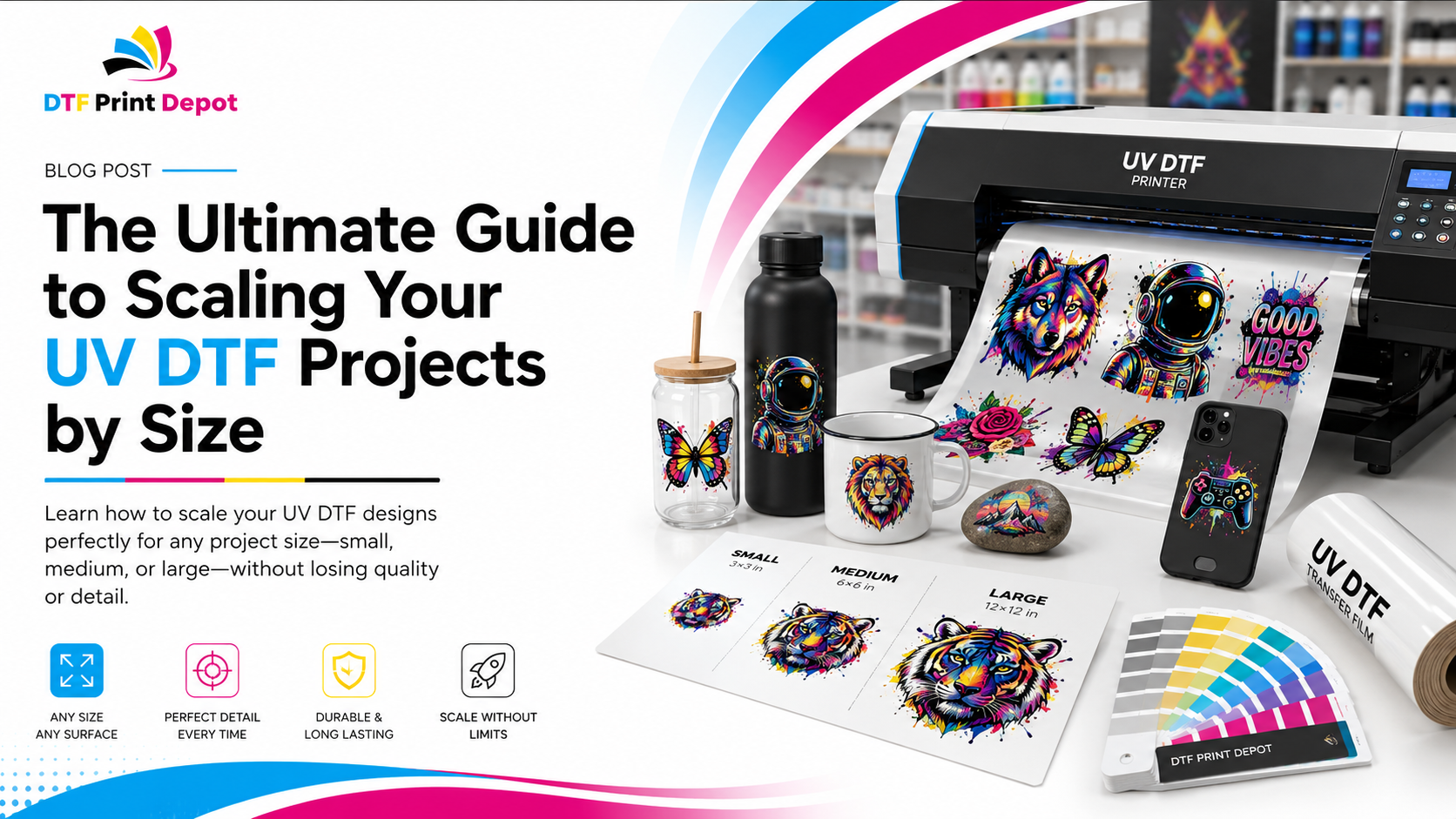 The Ultimate Guide to Scaling Your UV DTF Projects by Size