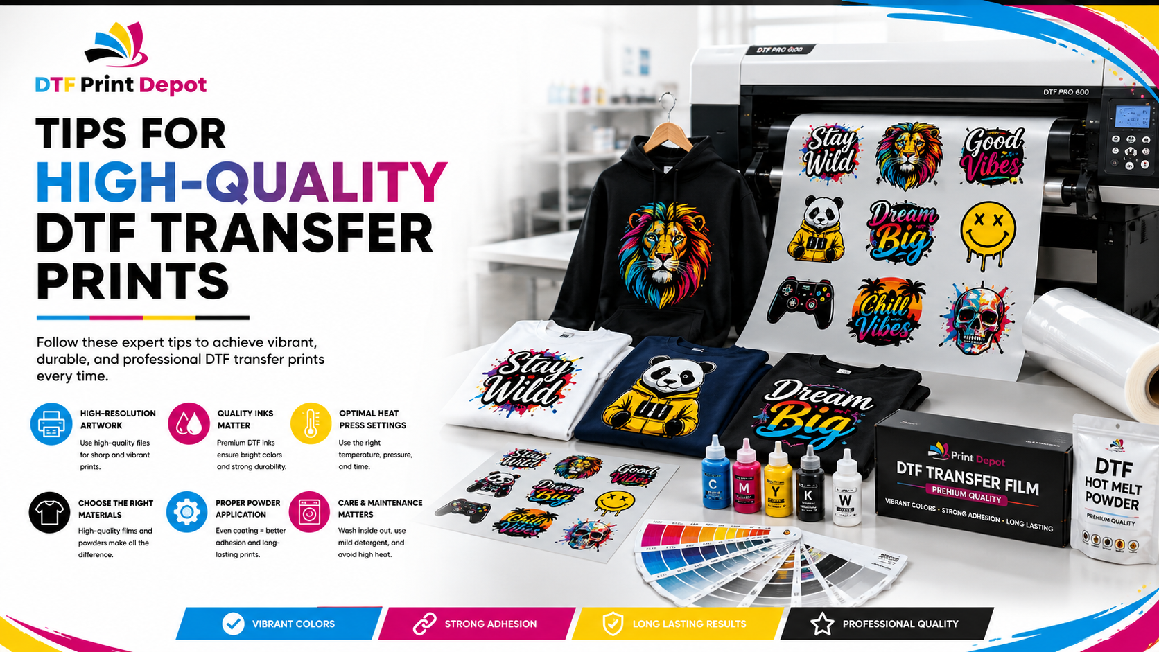 Tips for High-Quality DTF Transfer Prints