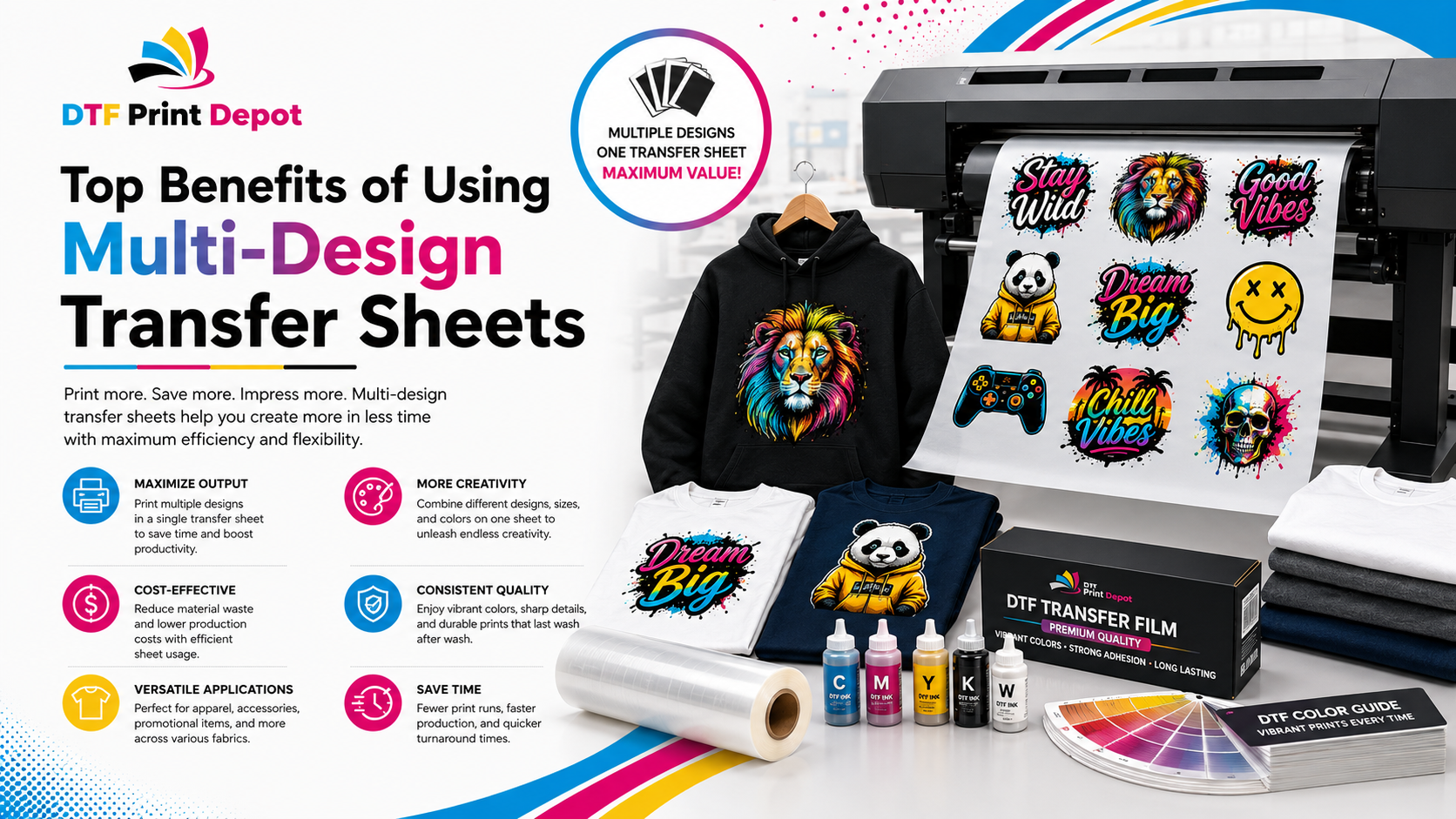 Top Benefits of Using Multi-Design Transfer Sheets