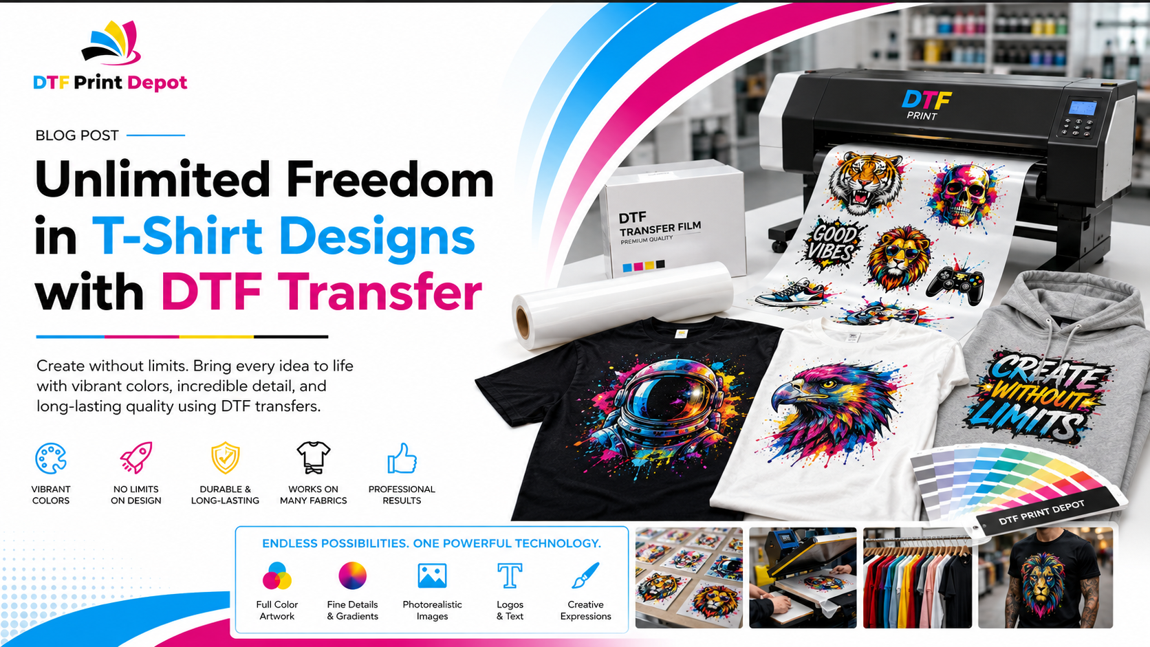 Unlimited Freedom in T-Shirt Designs with DTF Transfer