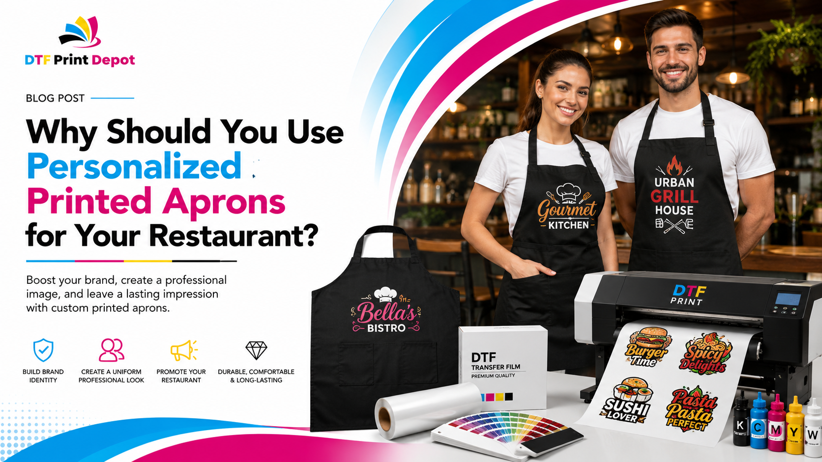 Why Should You Use Personalized Printed Aprons for Your Restaurant?