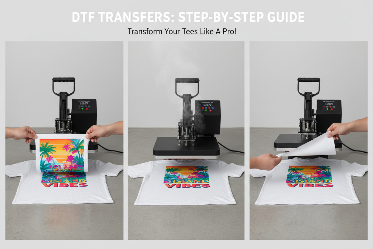 The Ultimate Guide to Applying DTF Transfers: Temperature, Pressure, and Peel