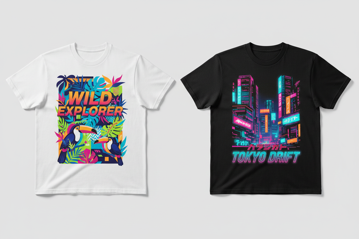 Unlimited Freedom in T-Shirt Designs with DTF Transfer