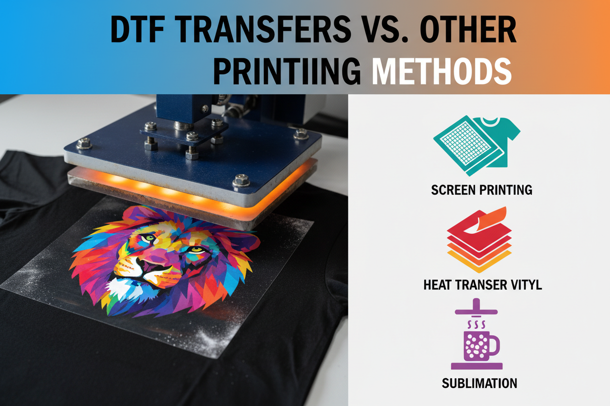 DTF Transfers vs. Other Printing Methods