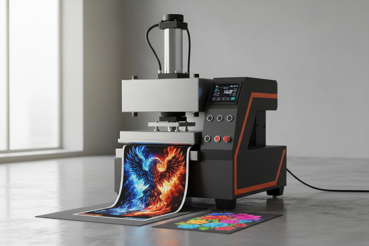 How a Hydraulic Moving Head Heat Press Can Double Your Production Speed