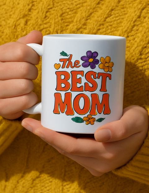 Vibrant custom cup decal – High-quality, dishwasher-safe design for professional style.