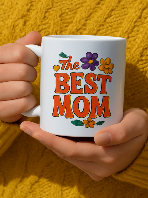 Vibrant custom cup decal – High-quality, dishwasher-safe design for professional style.