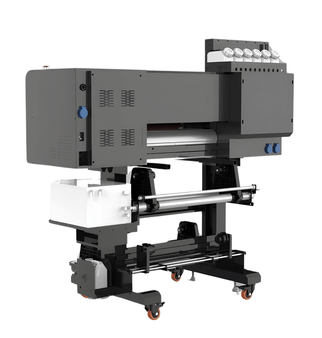 P604U UV DTF Printer - Versatile transfer solution for glass, metal, and plastic substrates with high-gloss finish.