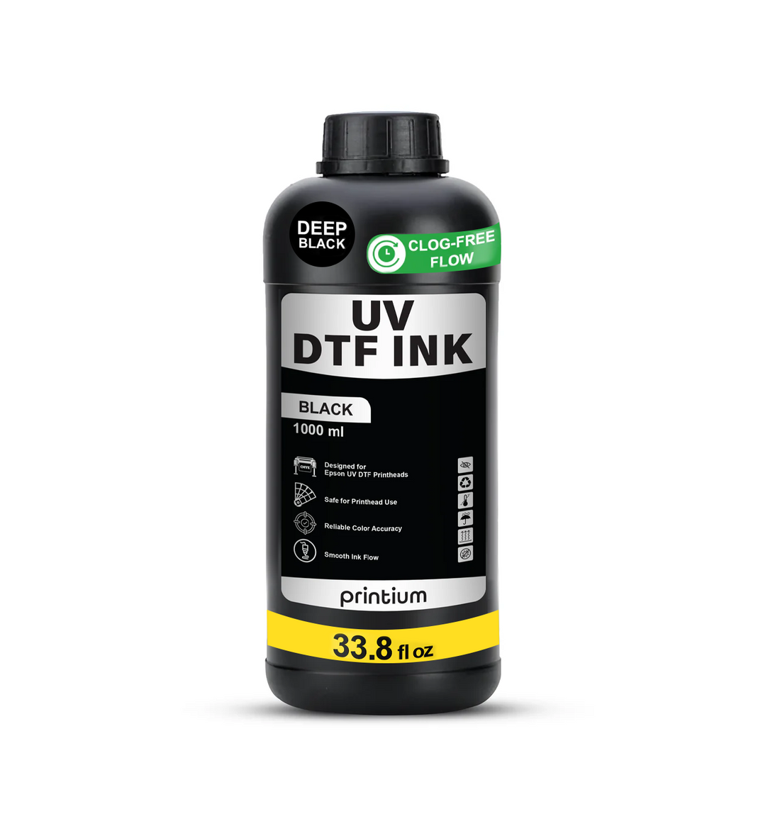 UV DTF Ink - Premium Alternative to Print Direct - Black
