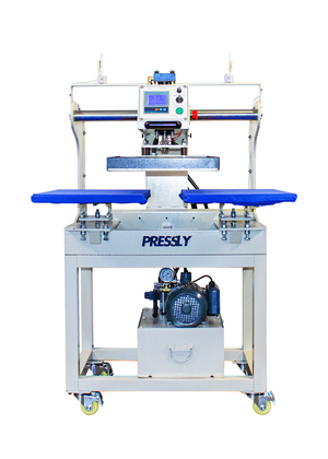 Heavy-duty Hydraulic Head Moving Heat Press for industrial production - High-pressure system ensuring perfect DTF and sublimation transfers.