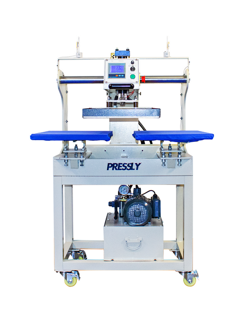Heavy-duty Hydraulic Head Moving Heat Press for industrial production - High-pressure system ensuring perfect DTF and sublimation transfers.