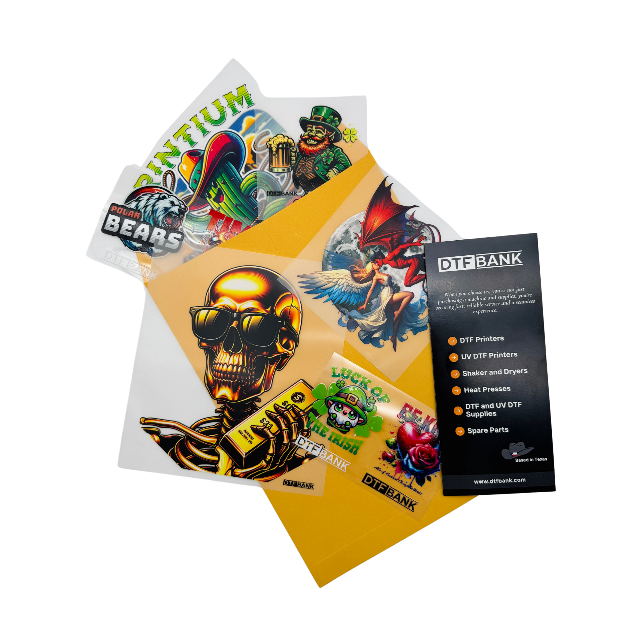 DTF & UV DTF Transfers Sample Pack